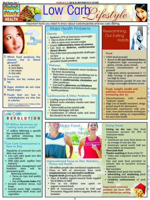 Title details for Low Carb Lifestyle by BarCharts, Inc. - Available